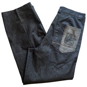 VTG Good Day Good Men’s Jean With Embroidered Details, 100% Cotton 32” Y2k Style